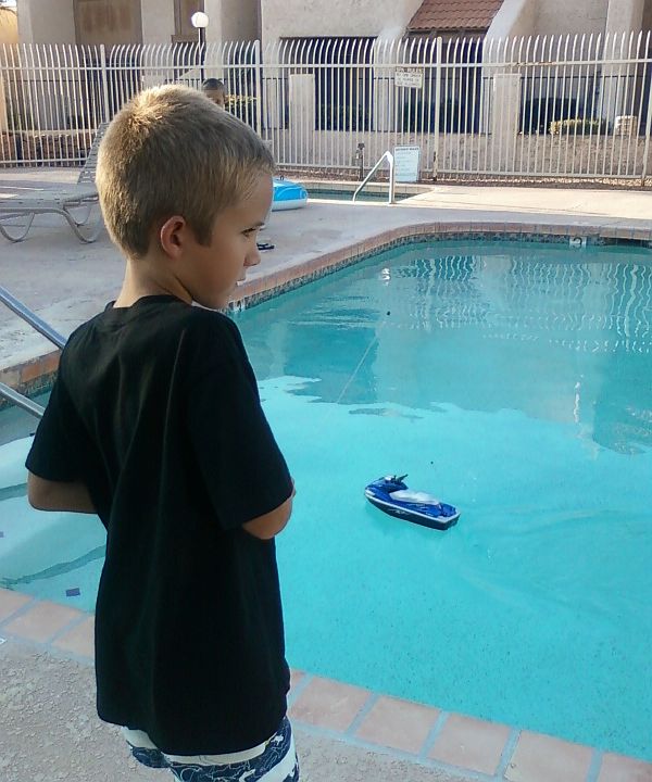 G'sons  with RC boats!