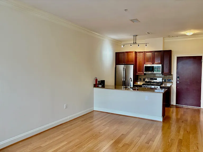 Living Room/Kitchen w/ Island.