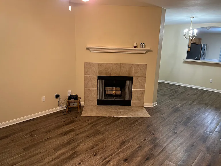 Living Room and fir place