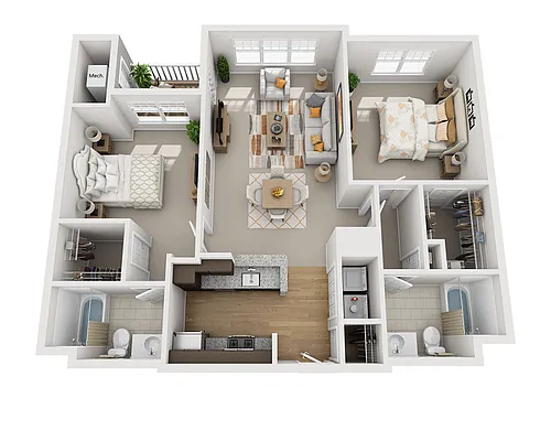 Floor plan Balsam Meadows (B2B)