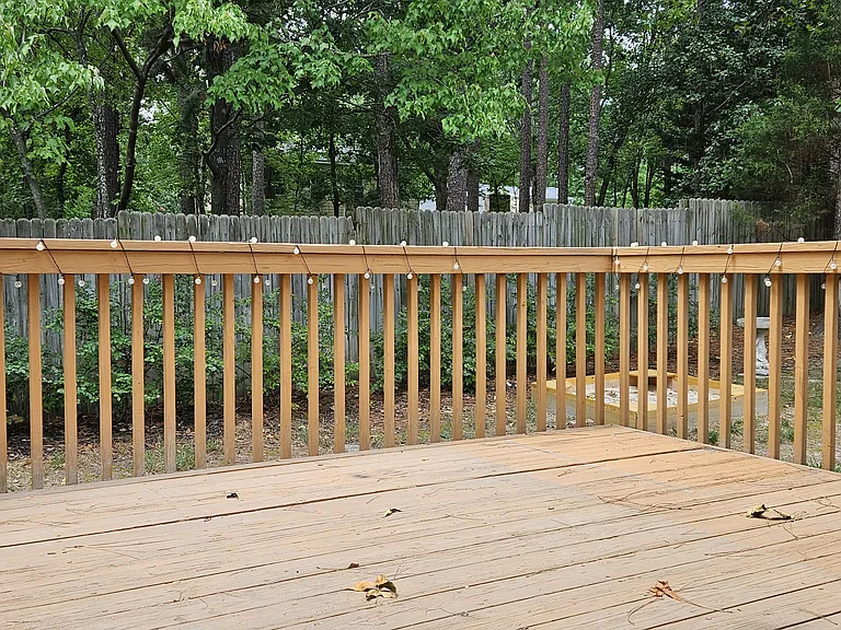 Rear deck