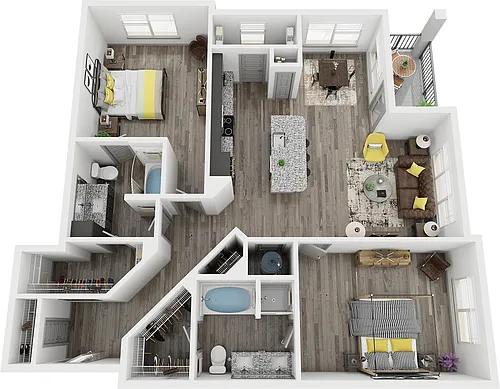 Floor plan B2J
