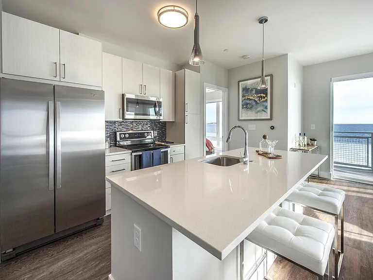 Kitchen with Ocean View