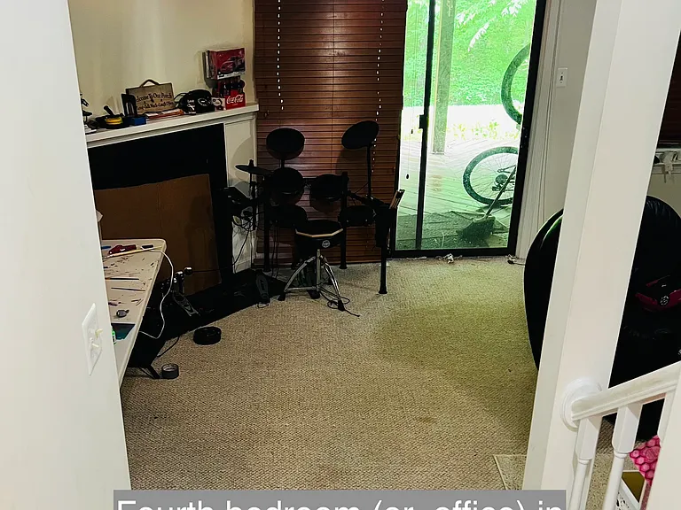Large room in basement which can be used for 4th bedroom or Media room