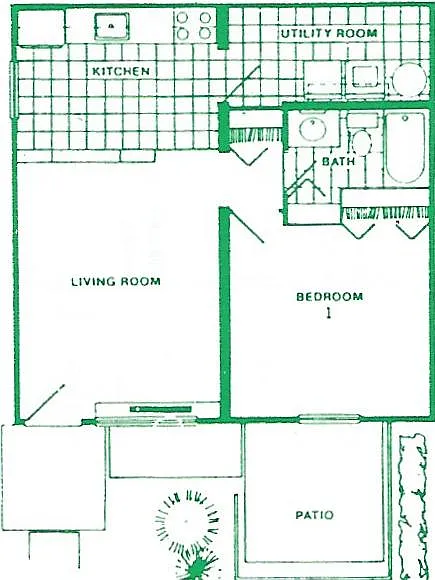 Floor plan One bedroom