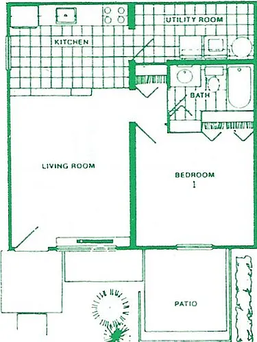 Floor plan One bedroom