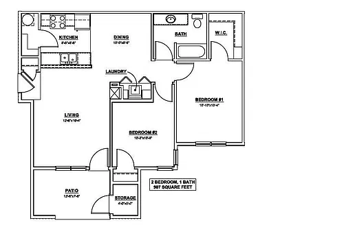 Floor plan Tamarack