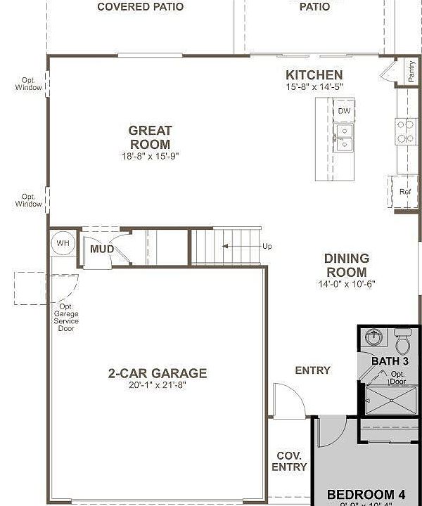Layout of main floor
