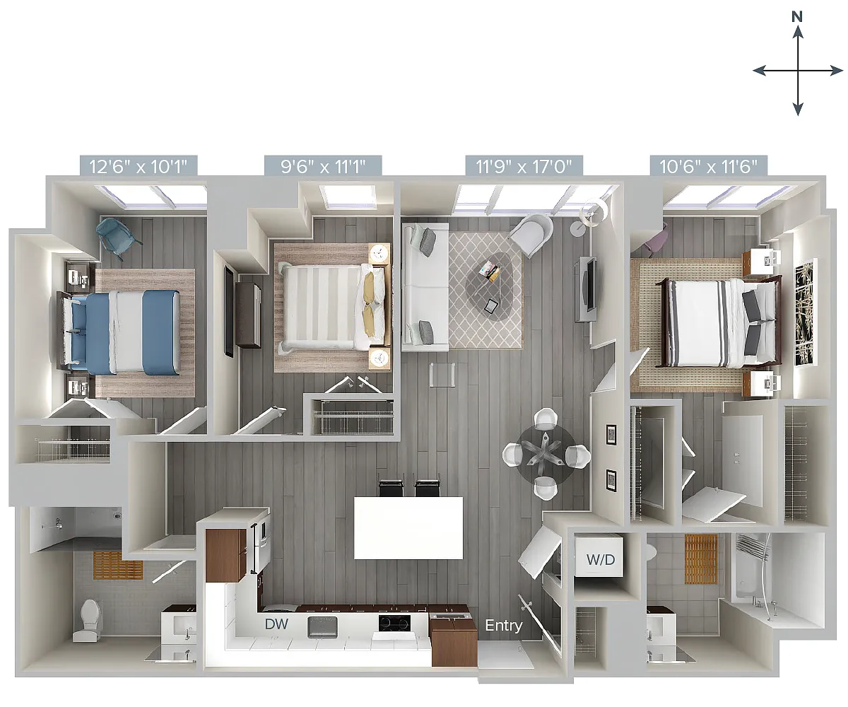 Floor plan C1-1217-HC