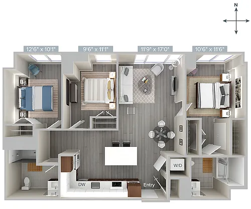 Floor plan C1-1217-HC