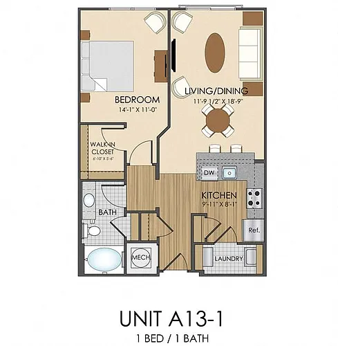 Floor plan A13