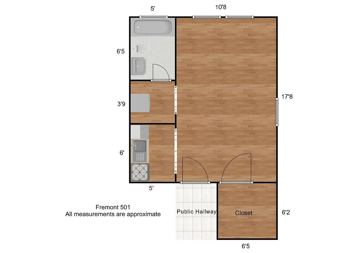 Floor plan Fremont 1s