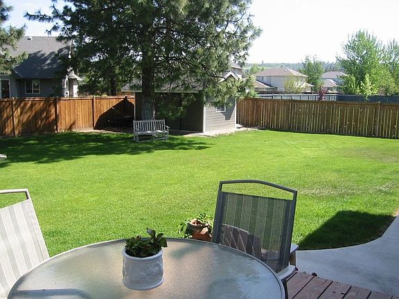 Fenced yard & storage shed