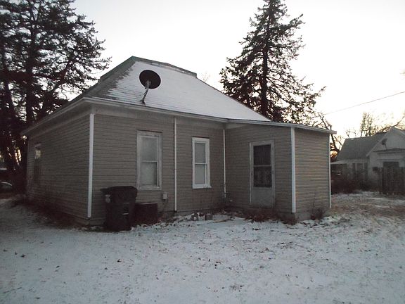 Small attached back porch