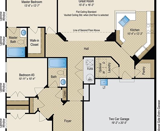 The Lakewood Standard First Floorplan