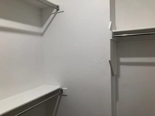 Master bedroom finished walk-in closet.