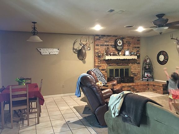 Open concept dining/living. 