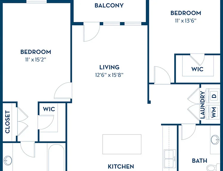 2 Bedroom | 2 Bath | 1137 SF | Renovated 2 Bedroom | 2 Bath | 1137 SF | Renovated