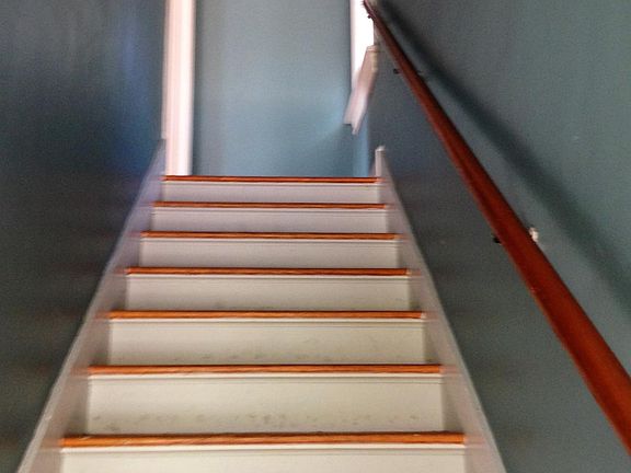 Interior stairway to unit