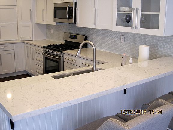 Stone Counter Tops; soft close doors/drawers