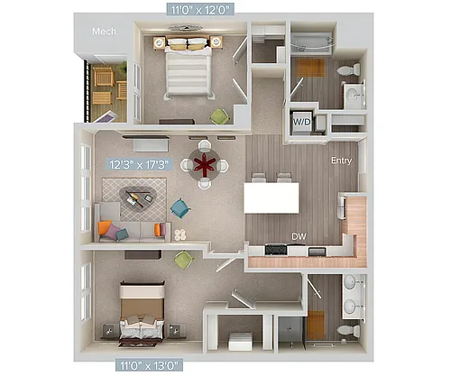 Floor plan B1-A-sc1-1093