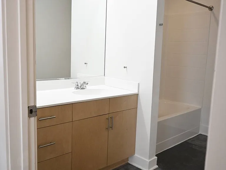Bathroom vanity at The Sawyer.