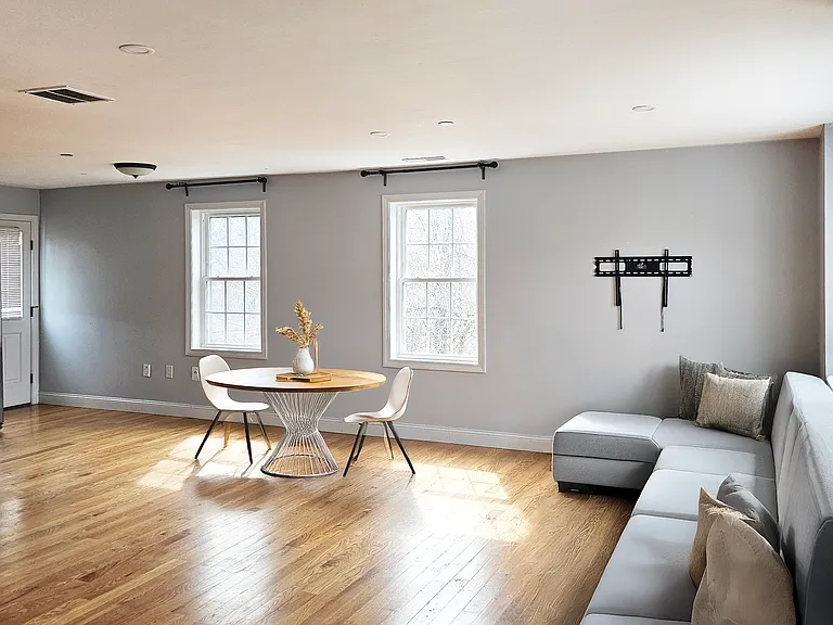 Open concept living room and dining room