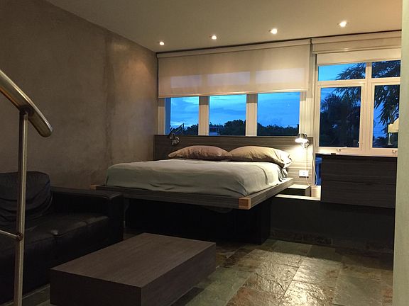 Bedroom view towards the north facade
