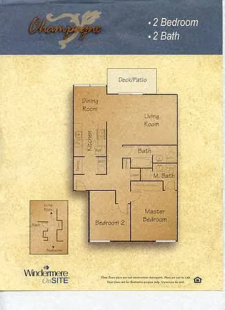 Floor plan 2x2 W/D