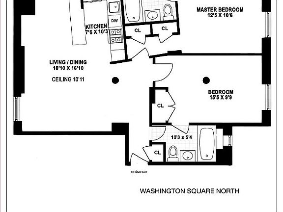 2nd image of 27 Washington Sq N APT 1E