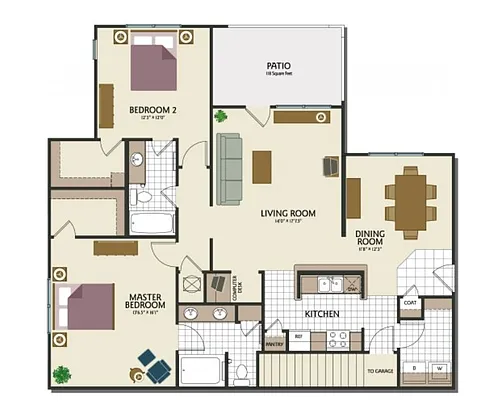 Floor plan B3G