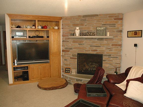 Main level fireplace