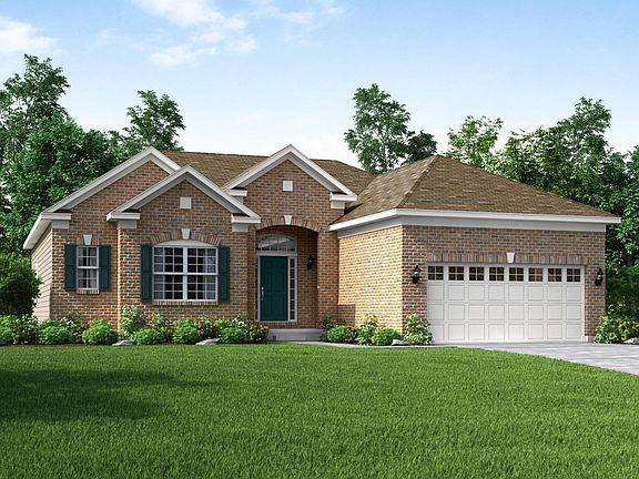 Elevation A Opt Full Brick Front Garage Door