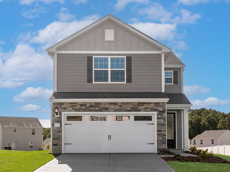 The Ashley has a two-car garage