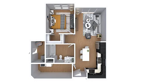 Floor plan The May (Income Restricted)