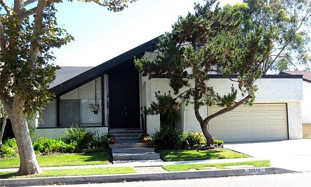Front of beautiful, remodeled house.