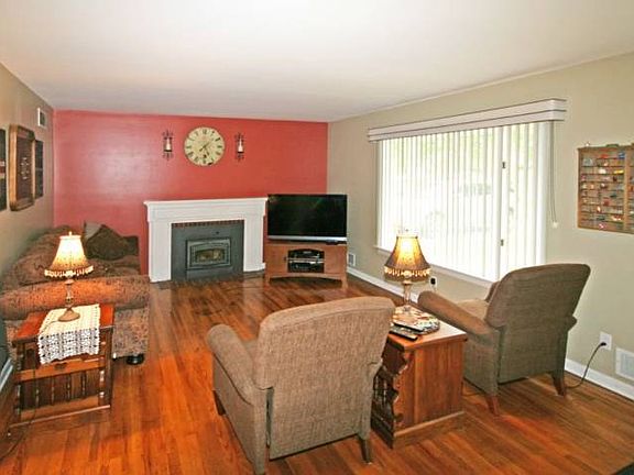 Beautiful hardwood floors and the fireplace/wood burner in the living room. A lot of heat can come from this alternative source should one choose however the new furnace and insulation keeps the utility bills low year around!