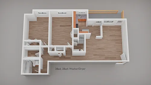 Floor plan 2 Bed Brand New