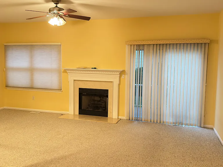 Living room with Gas based fireplace