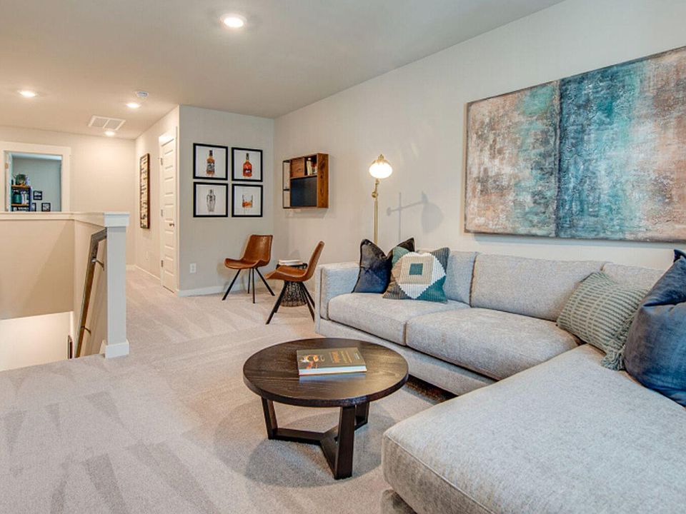 Multi utility space on second floor. Can be used as a home office/Second living area/Media room/loft for workout etc.