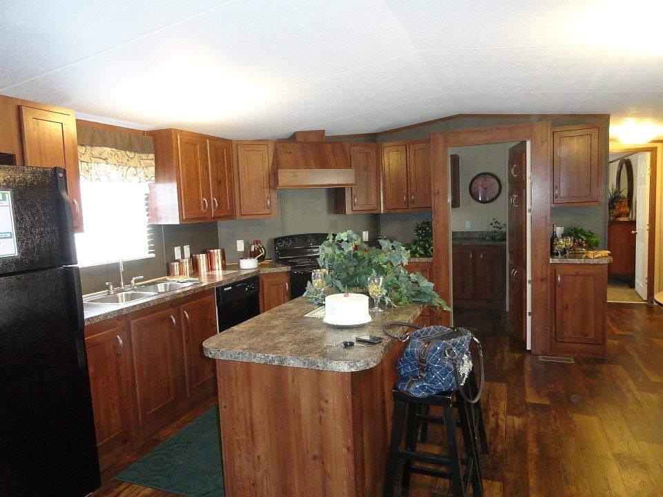 Kitchen with island storage