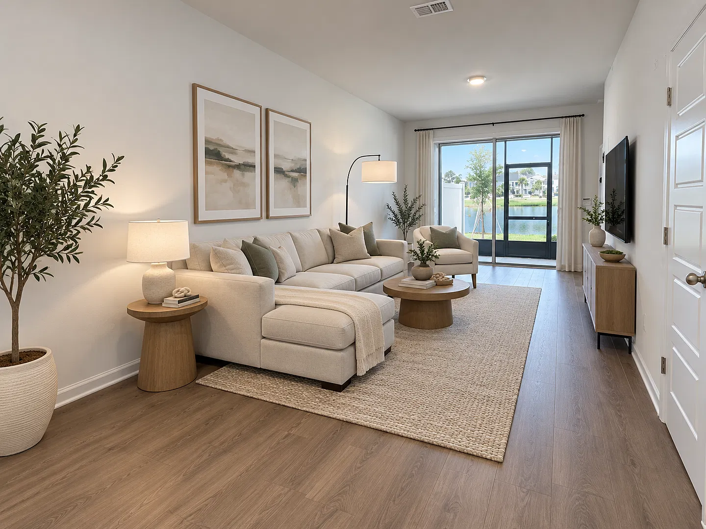 Never-Lived-In 3BR/2.5BA Townhome! Screened Lanai & Pond View! Private Owner! — Photo 4
