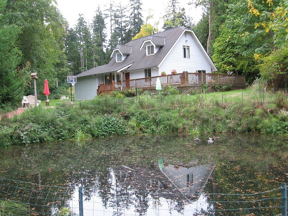 view from below pond