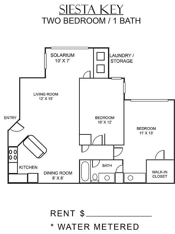Floor plan SIESTA KEY 2X1