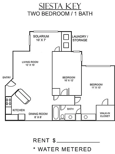 Floor plan SIESTA KEY 2X1
