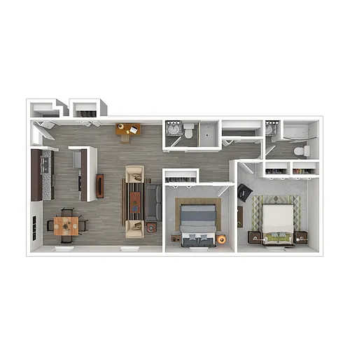 Floor plan Two Bedroom