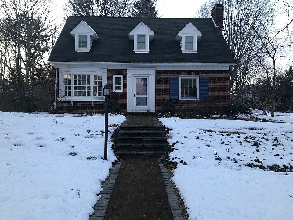 Brick sidewalk to front door