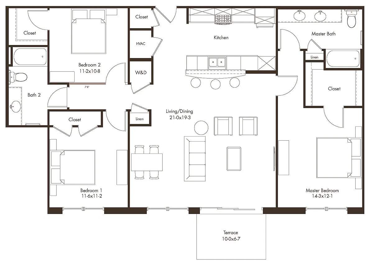 Floor plan 3 Bedroom
