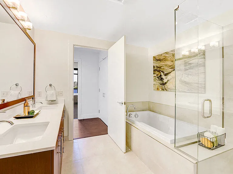 Dual vanities in select homes