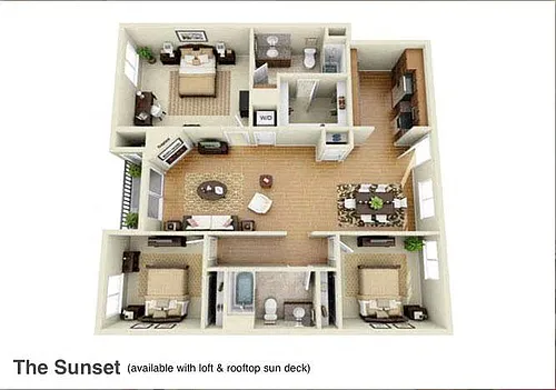 Floor plan The Sunset